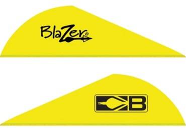 BOHNING BLAZER VANES - 2" SOLID NEON YELLOW 100PK