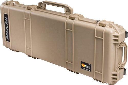 PELICAN 1720 PROTECTOR CASE W/ - WHEELS 3 PC FOAM 42" GUNS TAN