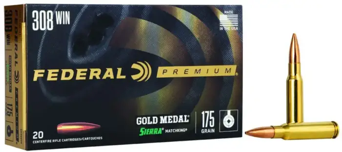 FEDERAL 308 WIN 175GR SIERRA MATCHKING BTHP 20 RD/BX 10 BX/CS