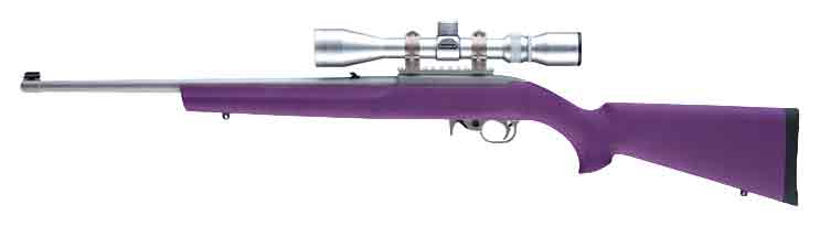 HOGUE STOCK RUGER 10/22 - HEAVY BARREL PURPLE HOGUE STOCK RUGER 10/22 - HEAVY BARREL PURPLE