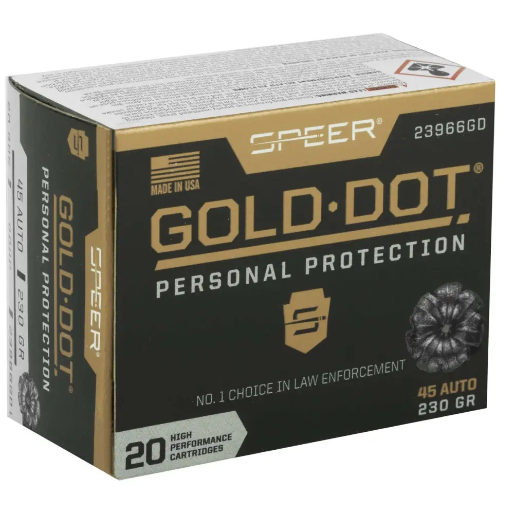 SPEER 45 AUTO 230 GR GDHP AMMO 20 RD/BX 10 BX/CS SPEER 45 AUTO 230 GR GDHP AMMO 20 RD/BX 10 BX/CS