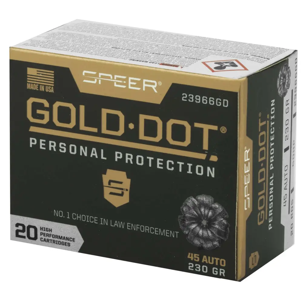 SPEER 45 AUTO 230 GR GDHP AMMO 20 RD/BX 10 BX/CS SPEER 45 AUTO 230 GR GDHP AMMO 20 RD/BX 10 BX/CS - Image 2
