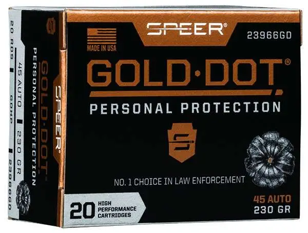 SPEER 45 AUTO 230 GR GDHP AMMO 20 RD/BX 10 BX/CS SPEER 45 AUTO 230 GR GDHP AMMO 20 RD/BX 10 BX/CS - Image 4