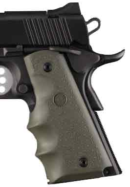 HOGUE GRIPS COLT GOVT MODEL - W/FINGER GROOVES OD GREEN HOGUE GRIPS COLT GOVT MODEL - W/FINGER GROOVES OD GREEN - Image 2
