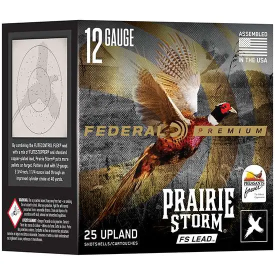FEDERAL 12GA 3" MAX. 1-5/8OZ 6 SHOT FS LEAD 25 RD/BX 10 BX/CS