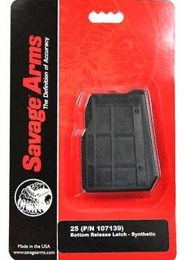 SAVAGE MAGAZINE MODEL 25 - 22 HORNET 4RD SYNTHETIC MATTE