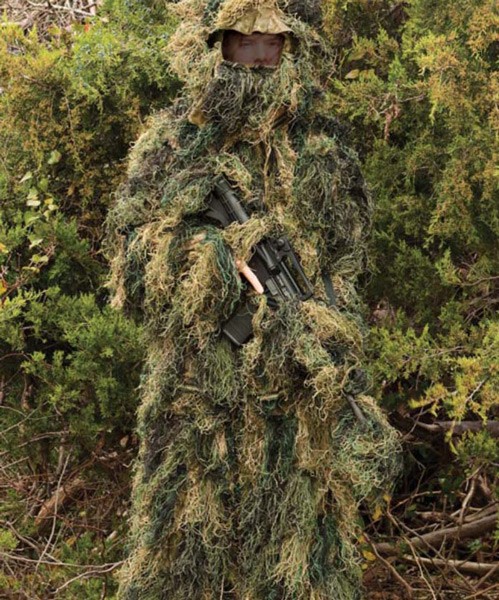 RED ROCK GHILLIE SUIT WOODLAND - 5 PIECE ADULT XL/XXL