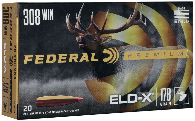 FEDERAL 308 WIN 178 GR ELD-X 20 RD/BX 10 BX/CS FEDERAL 308 WIN 178 GR ELD-X 20 RD/BX 10 BX/CS