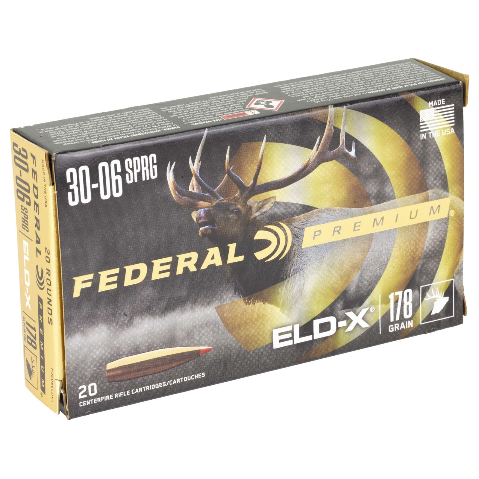 FEDERAL 30-06 SPRGFLD 178 GR ELD-X 20 RD/BX 10 BX/CS FEDERAL 30-06 SPRGFLD 178 GR ELD-X 20 RD/BX 10 BX/CS - Image 2