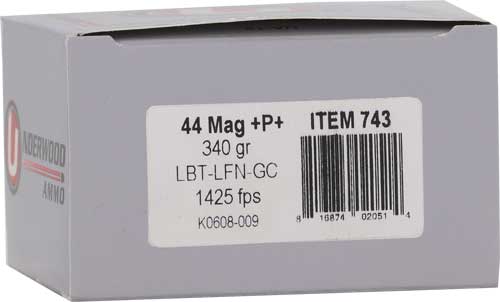 UNDERWOOD 44 REM MAG +P+ 340GR - LEAD-FN 20RD 10BX/CS UNDERWOOD 44 REM MAG +P+ 340GR - LEAD-FN 20RD 10BX/CS - Image 2