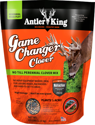 ANTLER KING GAME CHANGER - CLOVER 2.5# PERENIAL 1/4 ACRE ANTLER KING GAME CHANGER - CLOVER 2.5# PERENIAL 1/4 ACRE