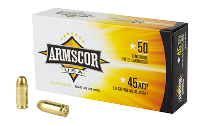 ARMSCOR 45ACP 230GR FMJ 50/1000 ARMSCOR 45ACP 230GR FMJ 50/1000