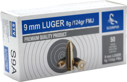 SCORPIO 9MM LUGER 124GR FMJ - 50RD 20BX/CS SCORPIO 9MM LUGER 124GR FMJ - 50RD 20BX/CS - Image 3