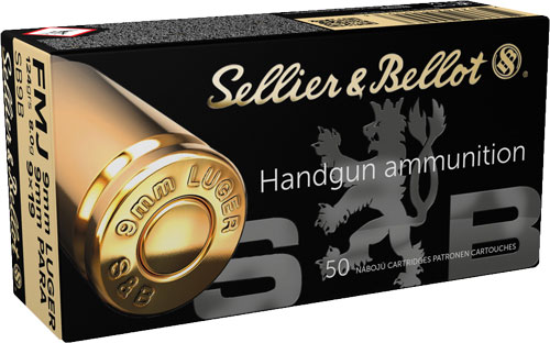 S&B 9MM LUGER 124GR FMJ - 50RD 20BX/CS