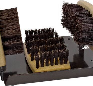Boot Brush Cleaner – Heavy-Duty Outdoor Scraper | BOOT BRUSH ON METAL BASE | STIFF BRISTLED BRUSHES