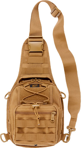 BULLDOG BDT X-SMALL SLING BAG` - W/MOLLE WEBBING TAN
