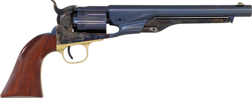 CIMARRON 1860 ARMY FLUTED 8" - 44 CAL CHARCOAL BLUED WALNUT