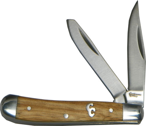 ABKT CATTLEMANS CUTLERY SAGE - BRUSH PEANUT 2-BLADE ZEBRAWD
