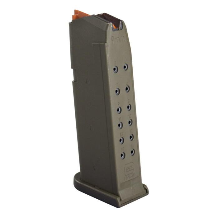 GLOCK MAGAZINE G19 9MM 15RD ODG PKG