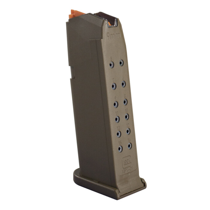 GLOCK MAGAZINE G19 9MM 15RD FDE PKG