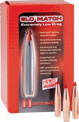 HORNADY BULLETS 6.5MM .264 - 140GR ELD-M MATCH 100CT 15BX/C