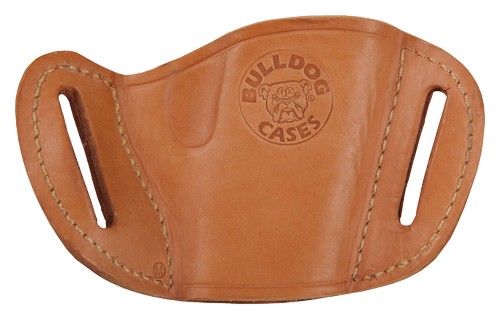 BULLDOG BELT SLIDE HOLSTER TAN - RH MED AUTOS 1911 BROWNING HP