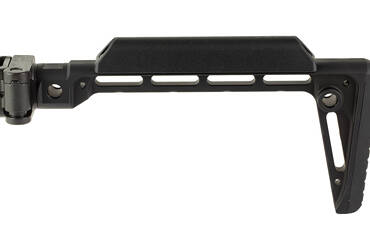 MIDWEST MINIMLST SIDE FLDNG STK BLK - MINIMALISTIC SIDE FOLDING STK Anodized ALUMINUM, POLYMER & RUBBER