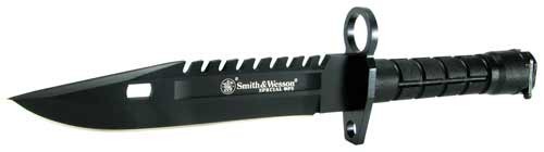 S&W BAYONET SPECIAL OPS M-9 - 7.8" FIXED BLADE BLACK