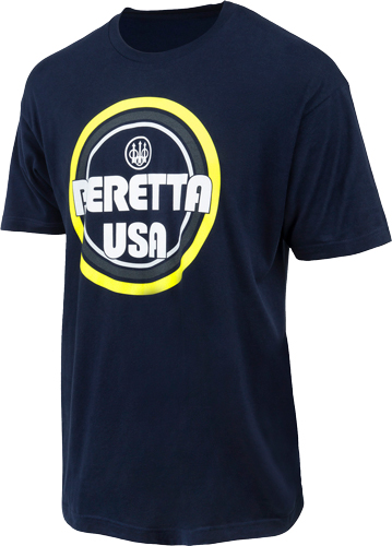 BERETTA T-SHIRT RETRO BUSA - LOGO LARGE NAVY BLUE