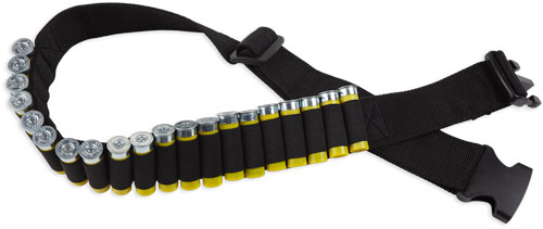 BULLDOG SHOTGUN AMMO BELT - HOLDS 20 SHELLS ADJUSTABLE BLK