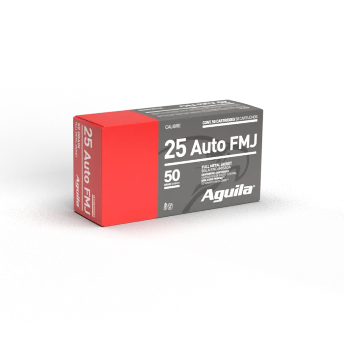 AGUILA 25 AUTO FMJ 50GR 50RD BOX 20 BXS PER CS