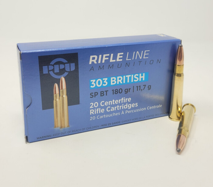 PPU 303 BRITISH 180GR SP 20RD BOX 10 BOXES PER CASE