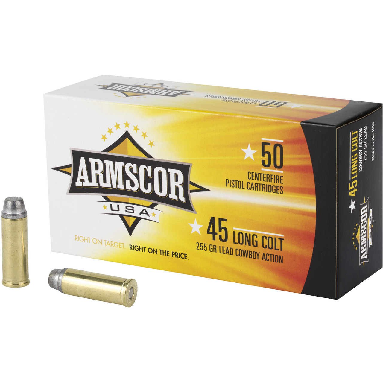 ARMSCOR 45LC 255G LRNFP 50RD BX 400RD CASE ARMSCOR 45LC 255G LRNFP 50RD BX 400RD CASE