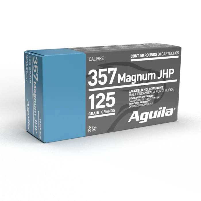 AGUILA 357 MAG JHP 125GR 50RD BOX 10 BXS PER CS