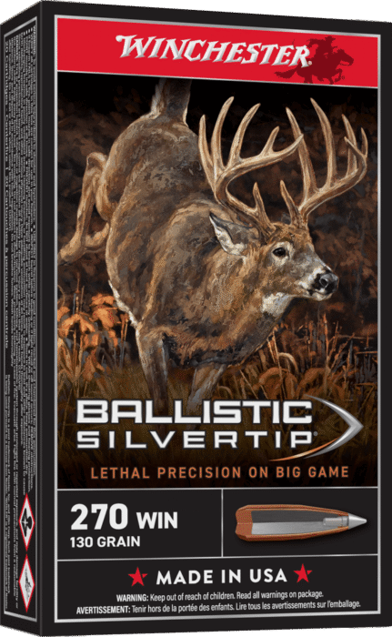 WINCHESTER BALLISTIC SILVERTIP 270WIN 130GR 20RD BX 200RD CASE