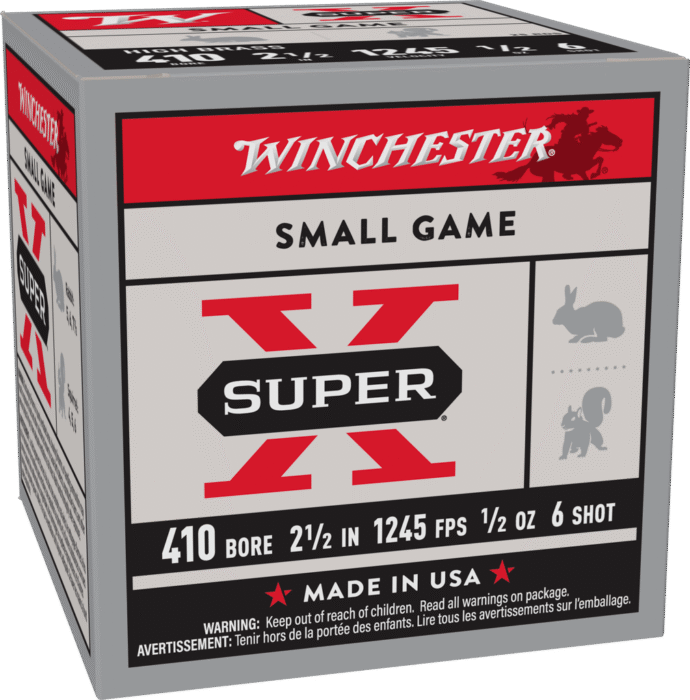 WINCHESTER SPR-X HB GL 410 21/2 #6 25RD BX 250RD CASE