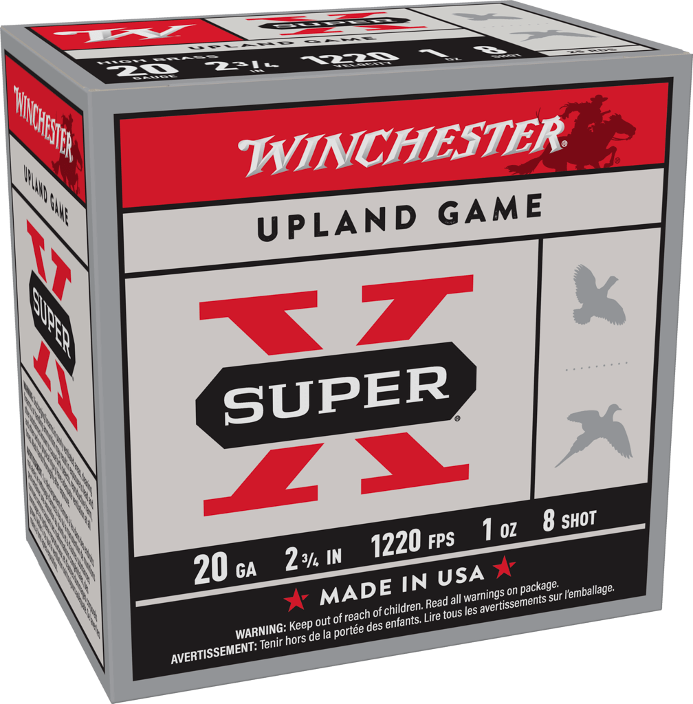 WINCHESTER SPR X UPLAND 20G 2 3/4" 1Z 8SHT 25RD WINCHESTER SPR X UPLAND 20G 2 3/4" 1Z 8SHT 25RD