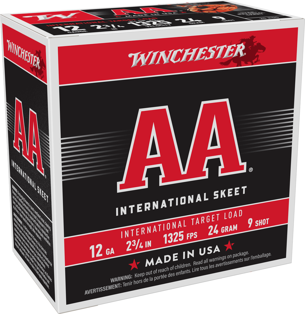 WINCHESTER 12G 2-3/4" #9 AA INTRNTL TRGT 24GRAM 25/250 WINCHESTER 12G 2-3/4" #9 AA INTRNTL TRGT 24GRAM 25/250