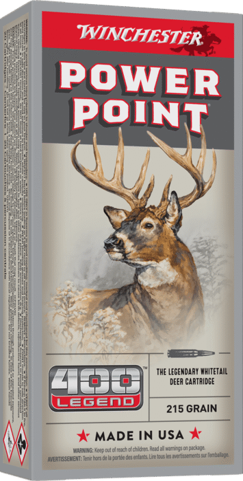 WINCHESTER SUPER X POWER POINT 400 LEGEND  215G 20RD BX 200RD CASE