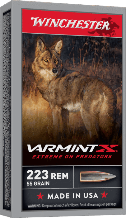 WINCHESTER VARMINT X 223REM 55G 20RD BOX 200RD CASE
