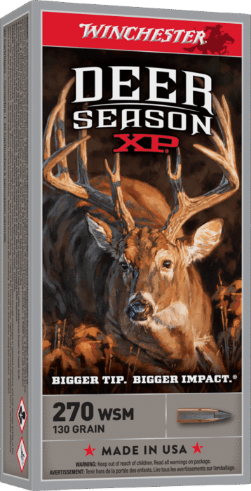 WINCHESTER DEER SEASON XP .270WSM 130GR POLYMER TIP 20RD BOX
