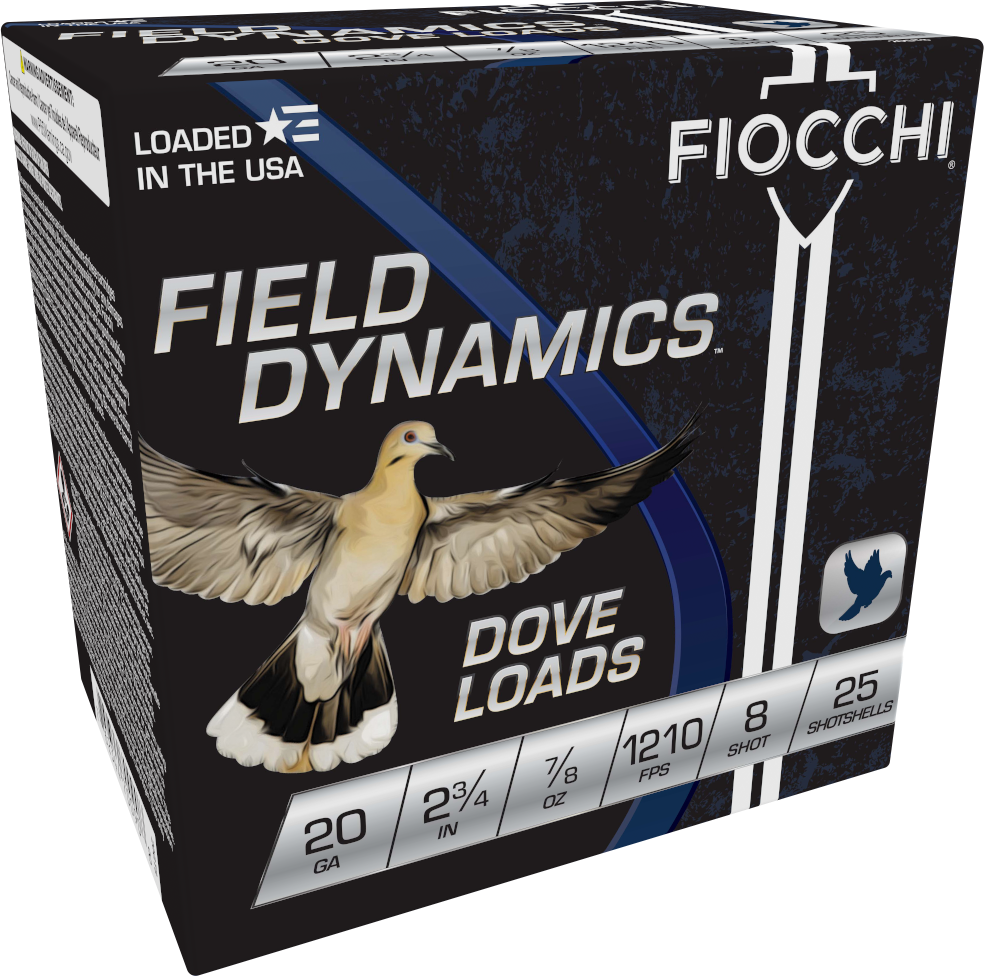 FIOCCHI 20G 2-3/4" 7/8OZ 8SHT G&T 25/250RDS FIOCCHI 20G 2-3/4" 7/8OZ 8SHT G&T 25/250RDS