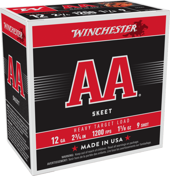 WINCHESTER AA HVY TRGT 12GA 23/4 #9 1-1/8OZ 25RDS