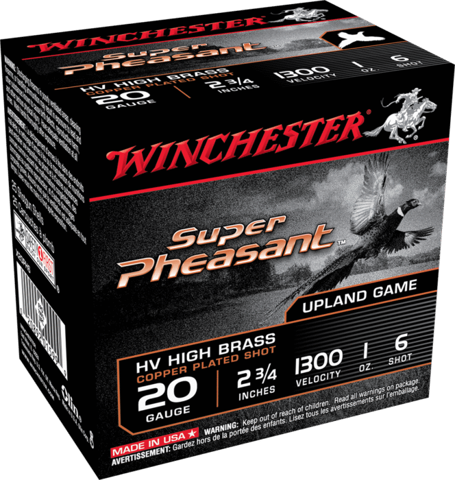 WINCHESTER SUPER PHEASANT 20GA 2.75" 1OZ #6 25RDS COPPR PLTD