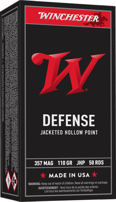 WINCHESTER .357 110GR JHP 50RDS BRASS