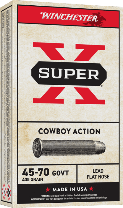 WINCHESTER SUPER X COWBOY 45-70GVT 405GR LFN 20RD BX 200RD CS