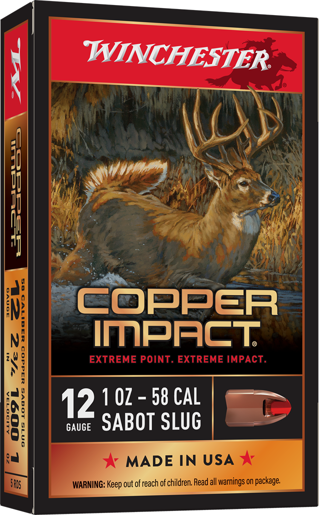WINC COPPER IMPCT 12G 1OZ SLUG 5RD BX WINC COPPER IMPCT 12G 1OZ SLUG 5RD BX