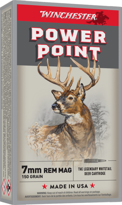 WINCHESTER SUPER X POWER POINT 7MM RM MG 150GR PP 20RD BX 200RD CASE