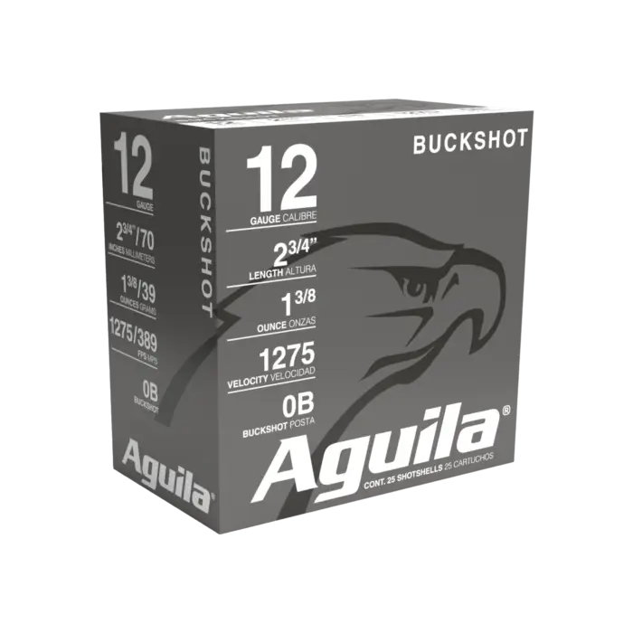 AGUILA 12GA 2 3/4" 0 BUCK 25RD BX 10 BXS PER CS