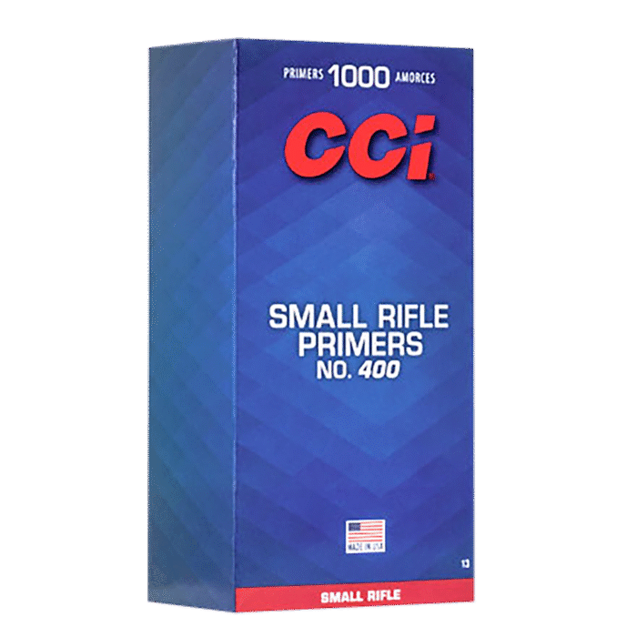 CCI 400 STD SMALL RIFLE PRIMER 100 RD/BX 10BX/BRICK 50 BX/CS